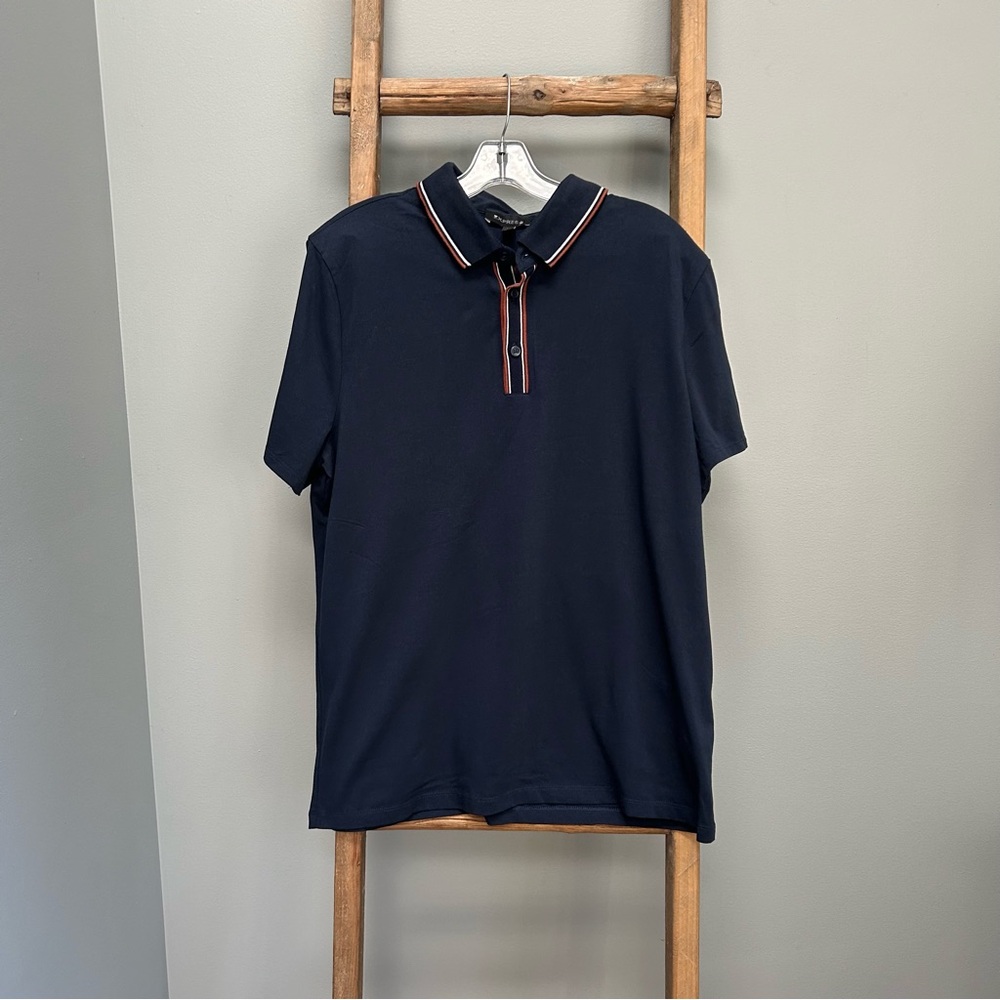 Men’s Express size L navy polo shirt
